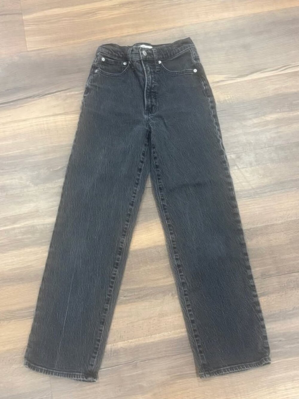 Madewell wide leg jeans size 25 Womans Black